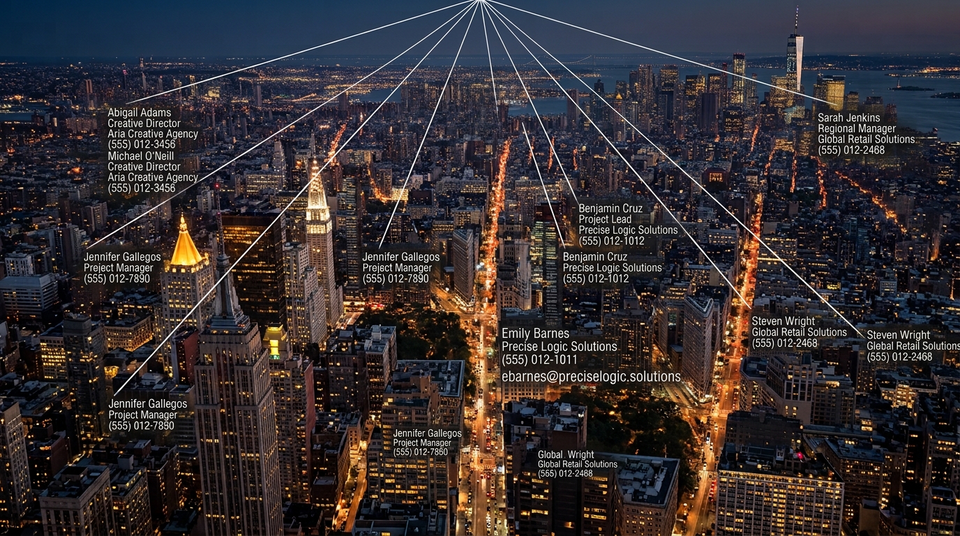 Connected business contact data
